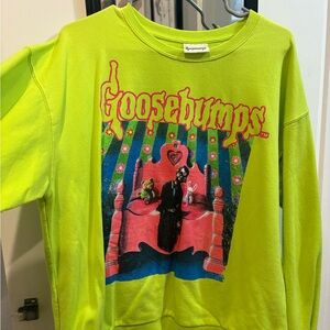 Goosebumps Neon Green Sweatshirt